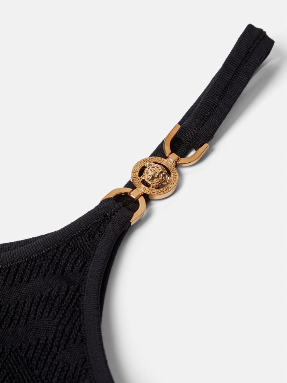Versace Versace Medusa Plaque Cropped Knitted Top - Picture 2 of 7